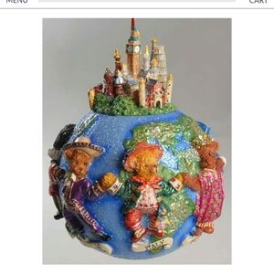 2002 Christopher Radko "Teddies Around The World" Collectible Ornament NIB